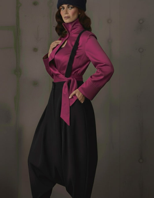 Magenta blouse