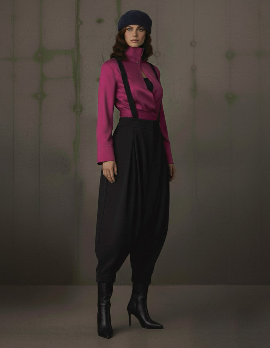 Magenta blouse