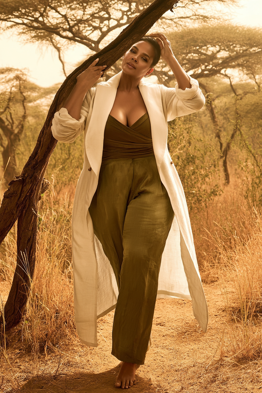 Savannah Linea – Linen Silk Coat